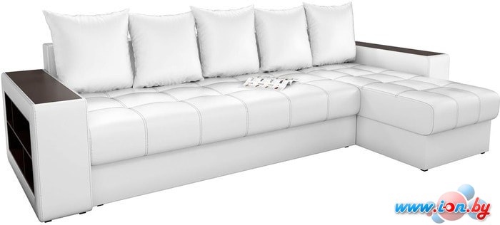 Угловой диван Mebelico Дубай 59636 (белый) в Гомеле