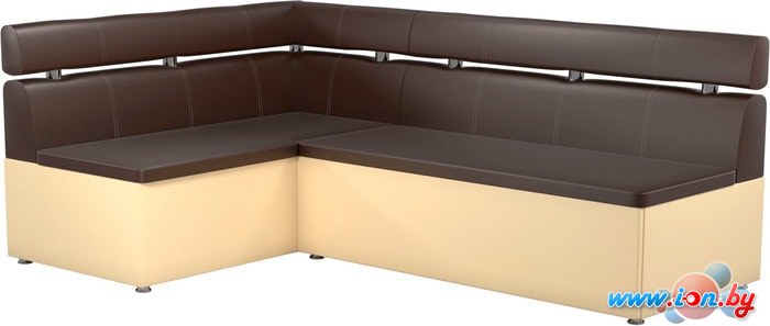 Угловой диван Mebelico Классик 59118 (коричневый/бежевый) в Могилёве