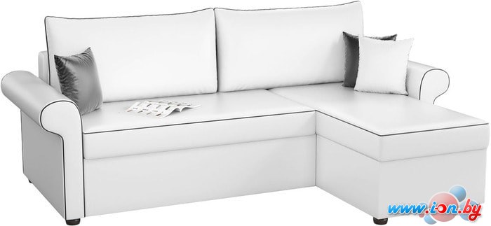 Угловой диван Mebelico Милфорд (экокожа, белый) в Бресте