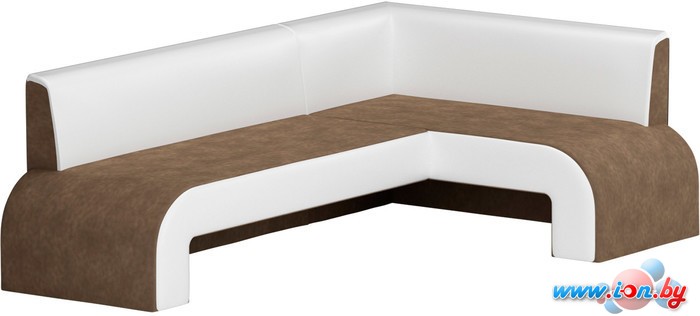 Угловой диван Mebelico Кармен (коричневый/белый) [58832] в Бресте