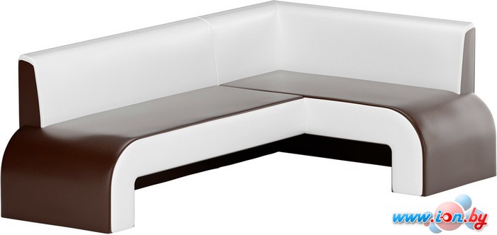 Угловой диван Mebelico Кармен (коричневый/белый) [58835] в Гомеле
