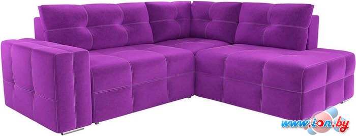 Угловой диван Mebelico Леос 60135 (фиолетовый) в Витебске