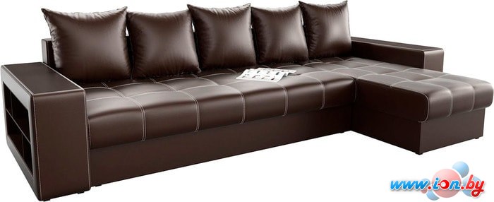 Угловой диван Mebelico Дубай 59637 (коричневый) в Бресте