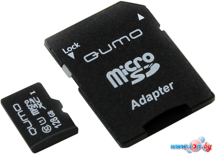 Карта памяти QUMO QM128GMICSDXC10U1 microSDXC 128GB + адаптер в Минске