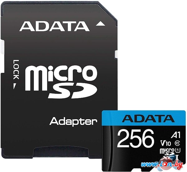 Карта памяти A-Data Premier AUSDX256GUICL10A1-RA1 microSDXC 256GB (с адаптером) в Гомеле