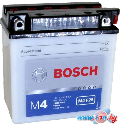 Мотоциклетный аккумулятор Bosch M4 YB9L-A2 509 016 008 (9 А·ч) в Гомеле