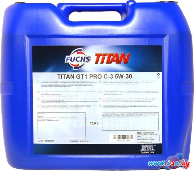 Моторное масло Fuchs Titan GT1 Pro C-3 5W-30 20л в Бресте