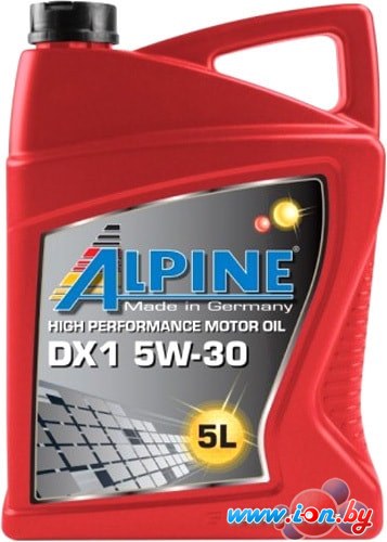 Моторное масло Alpine DX1 5W-30 5л в Могилёве