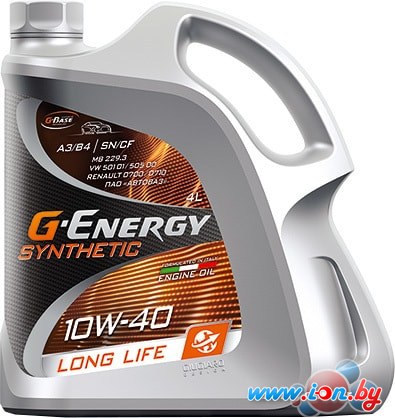 Моторное масло G-Energy Synthetic Long Life 10W-40 4л в Гродно