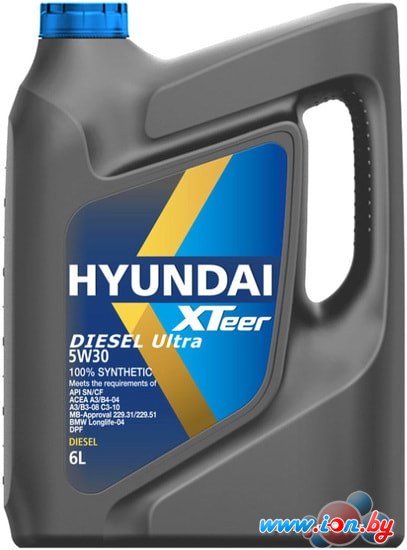 Моторное масло Hyundai Xteer Diesel Ultra 5W-30 6л в Могилёве
