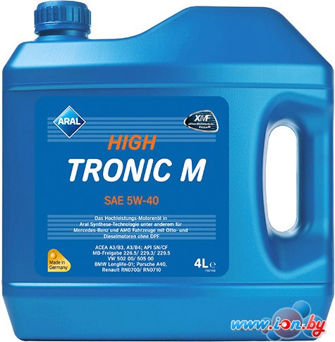 Моторное масло Aral HighTronic M SAE 5W-40 4л в Гродно