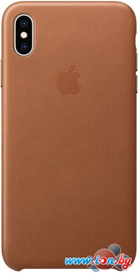 Чехол Apple Leather Case для iPhone XS Max Saddle Brown в Бресте