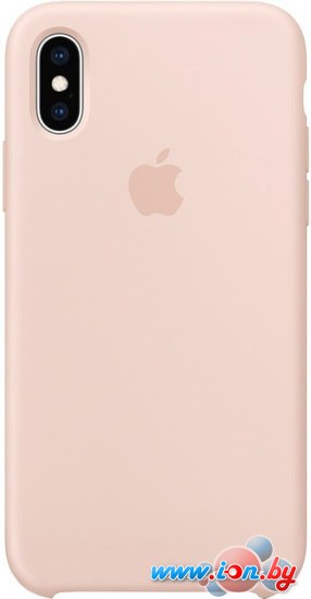 Чехол Apple Silicone Case для iPhone XS Pink Sand в Бресте