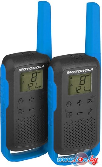 Портативная радиостанция Motorola T62 Walkie-talkie (черный/синий) в Могилёве