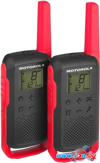 Портативная радиостанция Motorola T62 Walkie-talkie (черный/красный) в Могилёве