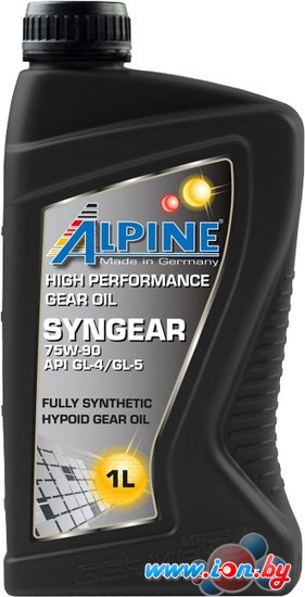 Трансмиссионное масло Alpine Syngear 75W-90 1л в Могилёве