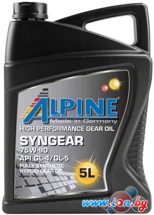 Трансмиссионное масло Alpine Syngear 75W-90 5л в Бресте