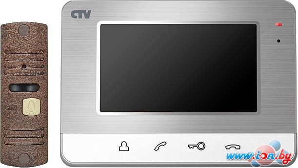 Комплект видеодомофона CTV DP401 (серебристый) в Витебске