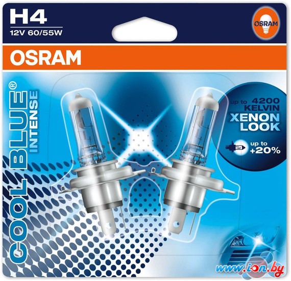 Галогенная лампа Osram H4 Cool Blue Intense 2шт [64193CBI-02B] в Гомеле