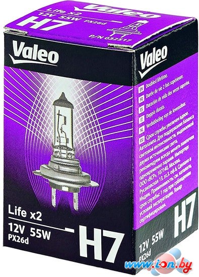 Галогенная лампа Valeo H7 Life x2 1шт в Гомеле