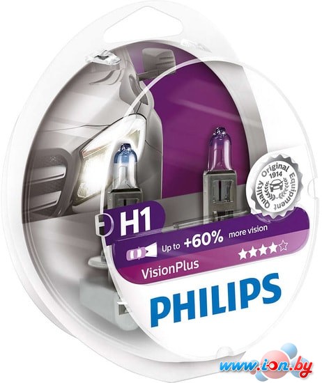 Галогенная лампа Philips H1 VisionPlus 2шт в Витебске