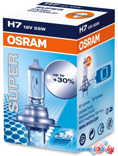 Галогенная лампа Osram H7 Super 1шт [64210SUP] в Минске