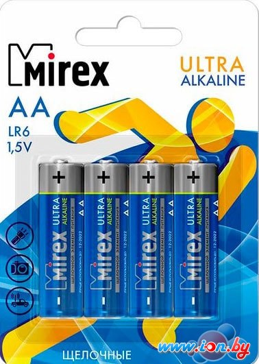 Батарейки Mirex Ultra Alkaline AA 4 шт LR6-E4 в Гомеле