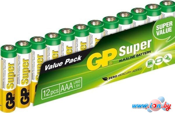 Батарейки GP Super Alkaline AAA 12шт. в Гомеле