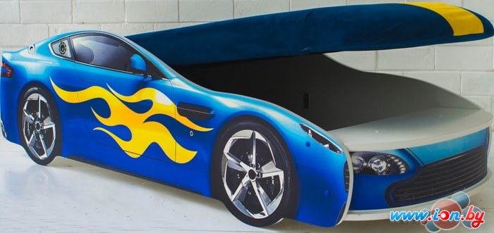 Кровать-машина Бельмарко Бондмобиль 160x70 (синий) в Бресте