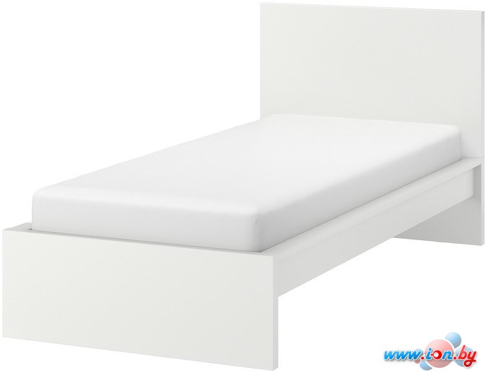 Кровать Ikea Мальм 200x90 (белый, Лурой) 592.109.92 в Могилёве