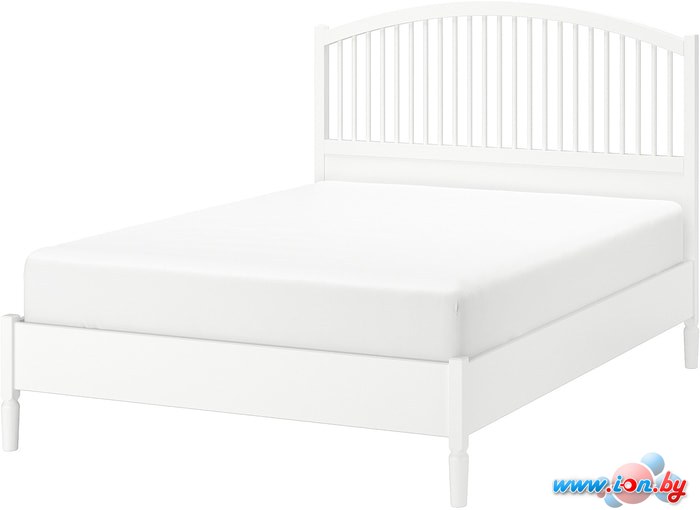 Кровать Ikea Тисседаль 200x180 (белый, основание Лонсет) 792.111.70 в Бресте