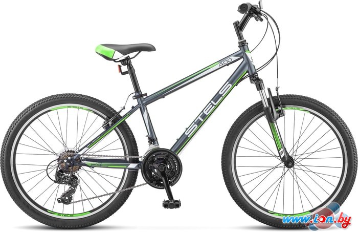 Велосипед Stels Navigator 400 V 24 V031 (серый/зеленый, 2018) в Гомеле