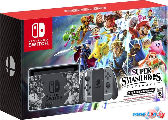 Игровая приставка Nintendo Switch Super Smash Bros. Ultimate Edition (серый) в Гомеле