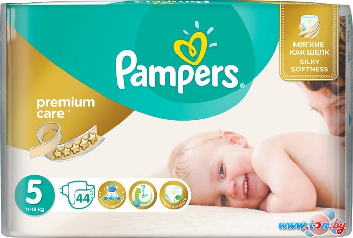 Подгузники Pampers Premium Care 5 Junior (44 шт) в Минске