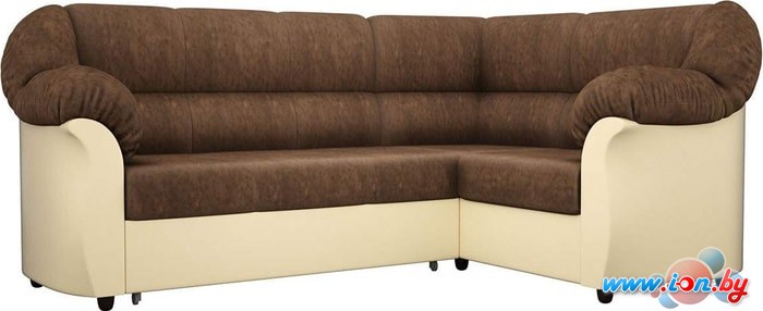 Угловой диван Mebelico Карнелла 60279 (коричневый/бежевый) в Могилёве