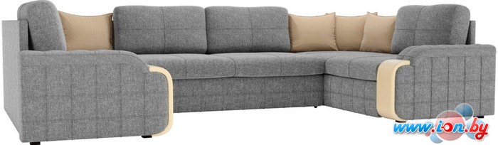 П-образный диван Mebelico Николь П 60365 (серый/бежевый) в Бресте