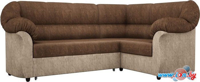 Угловой диван Mebelico Карнелла 60278 (коричневый/бежевый) в Бресте