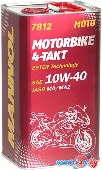 Моторное масло Mannol Motorbike 4-Takt 10W-40 4л в Могилёве