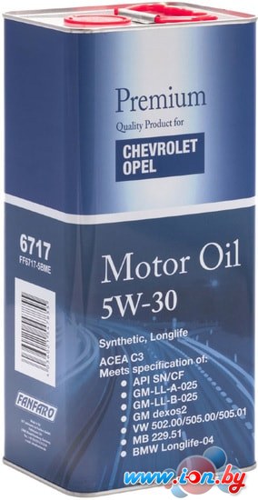 Моторное масло Fanfaro for Chevrolet Opel 5W-30 5л в Гродно