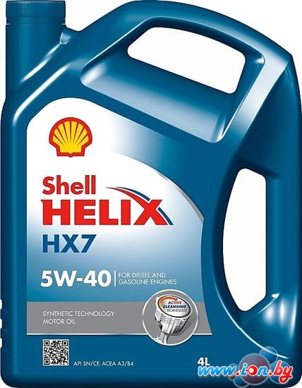 Моторное масло Shell Helix HX7 5W-40 4л в Гродно