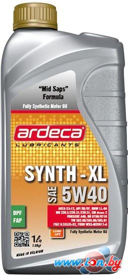 Моторное масло Ardeca SYNTH-XL 5W-40 1л в Гомеле