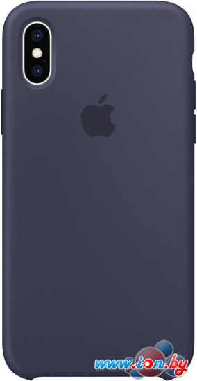 Чехол Apple Silicone Case для iPhone XS Midnight Blue в Бресте
