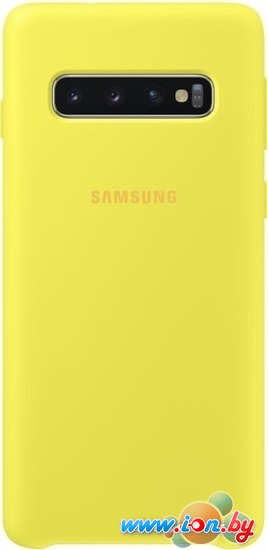 Чехол Samsung Silicone Cover для Samsung Galaxy S10 (желтый) в Гомеле