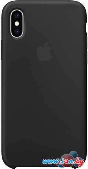 Чехол Apple Silicone Case для iPhone XS Black в Минске