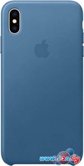 Чехол Apple Leather Case для iPhone XS Max Cape Cod Blue в Бресте