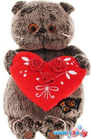 Мягкая игрушка Basik & Co Басик с красным сердечком в Могилёве