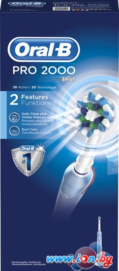 Электрическая зубная щетка Braun Oral-B Pro 2000 (D20.513.2M) в Гродно