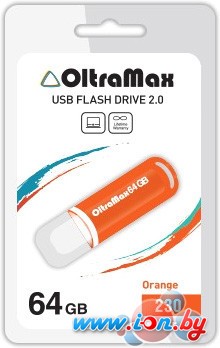 USB Flash Oltramax 230 64GB (оранжевый) [OM-64GB-230-Orange] в Могилёве