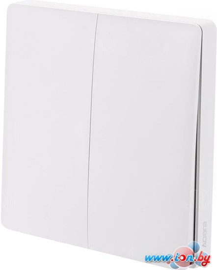 Выключатель Aqara Wall Light Switch ZigBee (двухклавишный, разрыв фазовой линии) в Могилёве