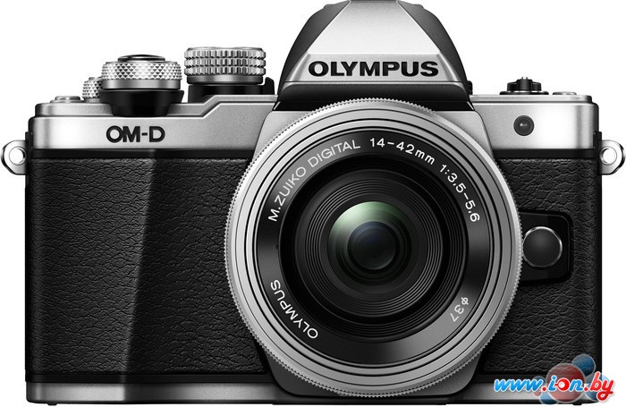 Беззеркальный фотоаппарат Olympus OM-D E-M10 Mark II Double Kit 14-42mm EZ + 40-150mm Silver в Гомеле